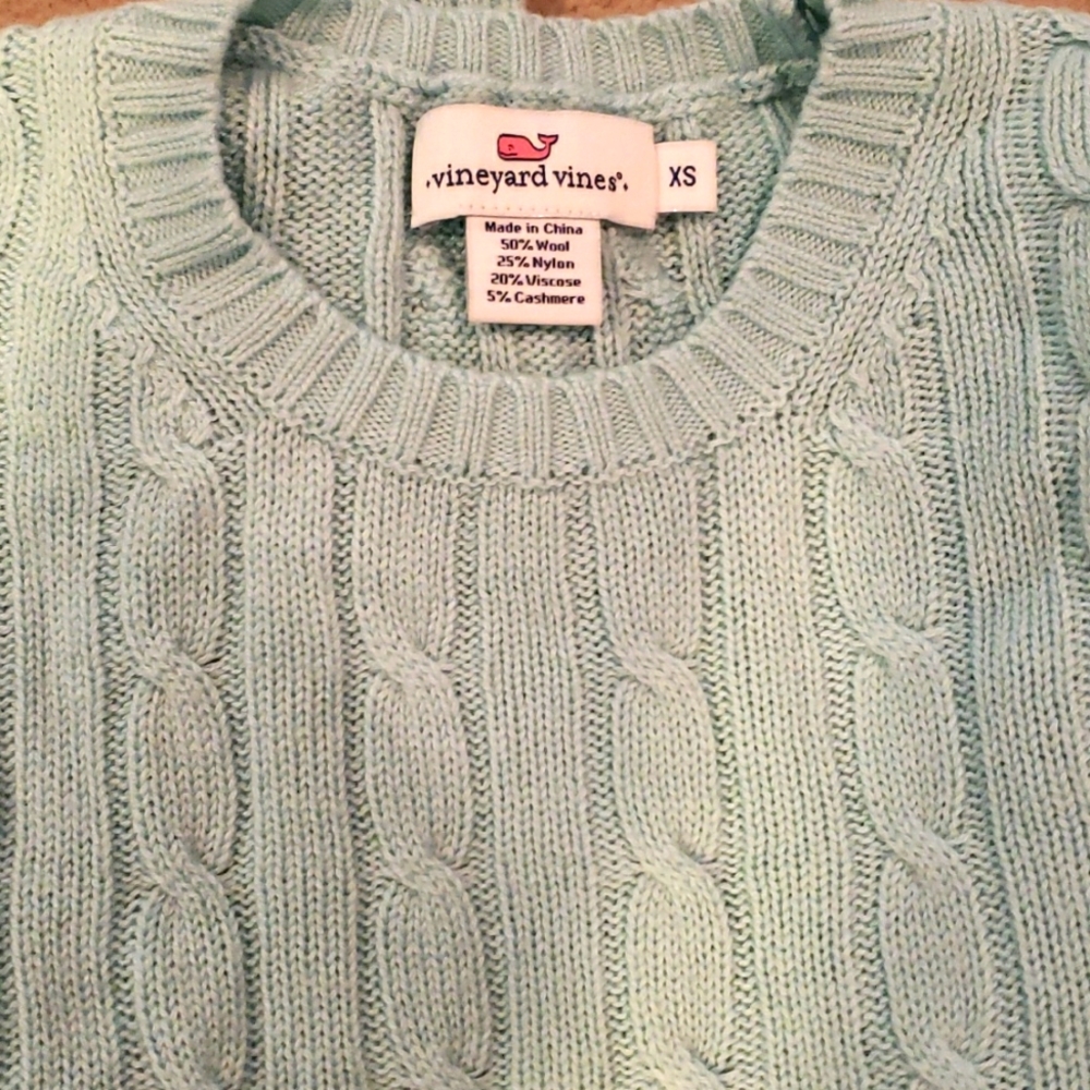 Vineyard Vines aqua sweater